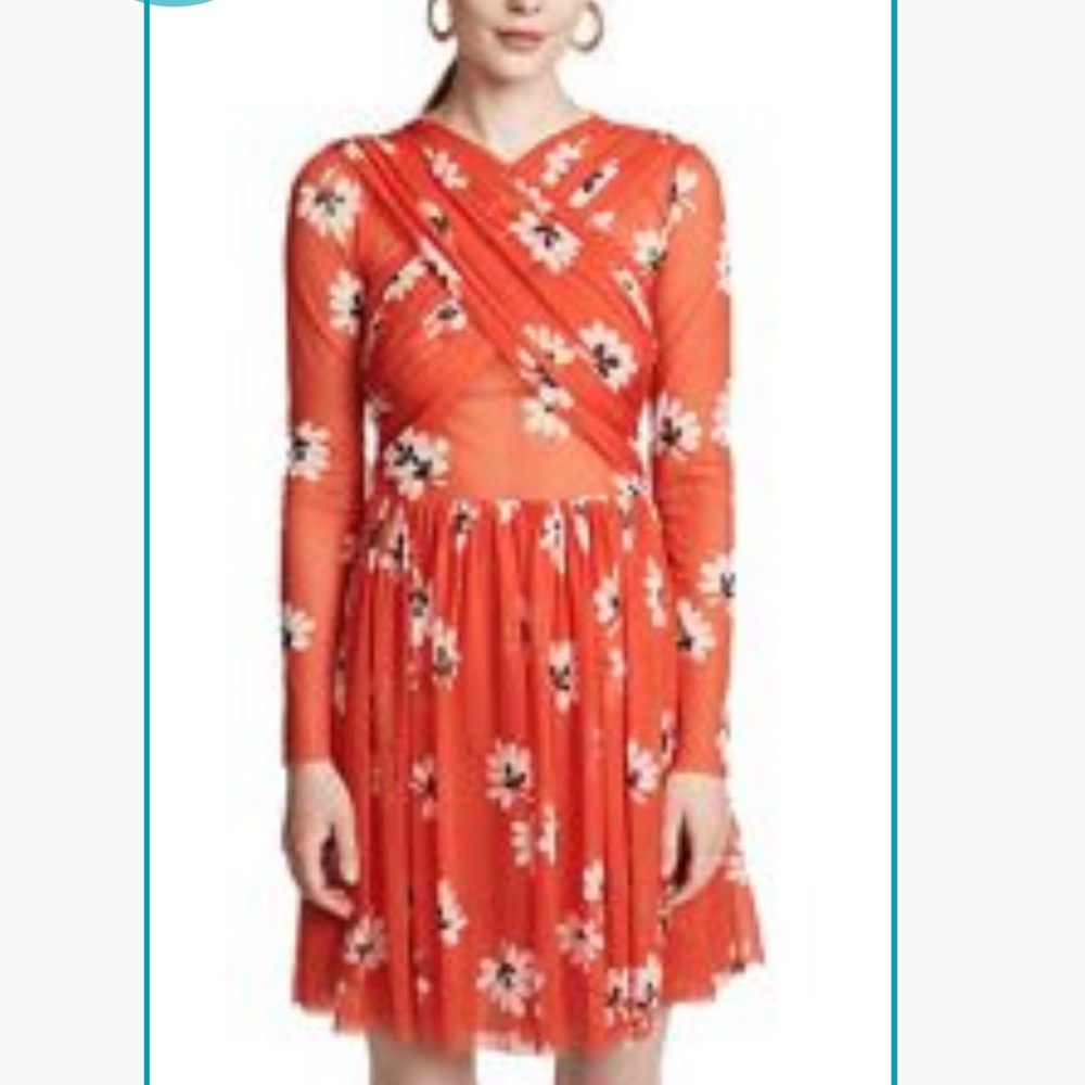 Tilden Sash Dress in Big Apple Red by Ganni